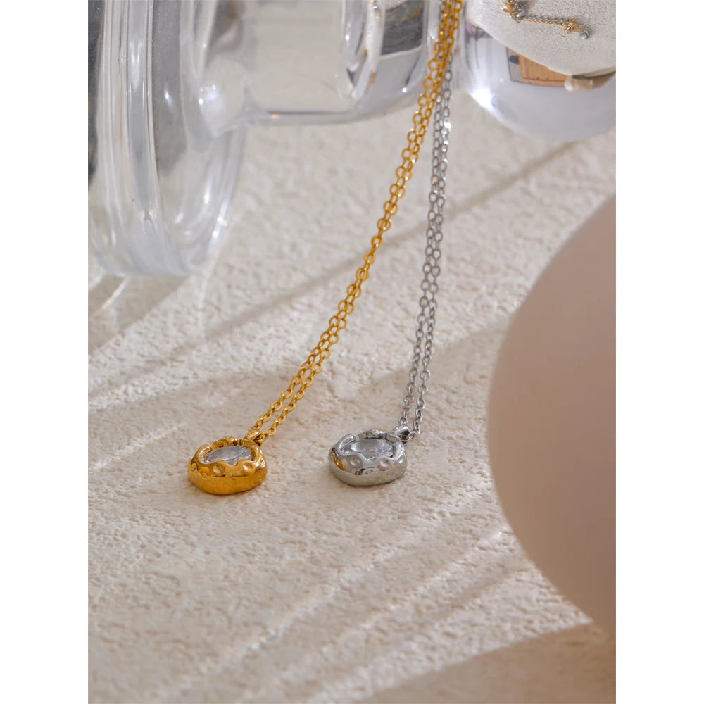 Isalene  Necklaces Aurora Crystal Medallion Necklace