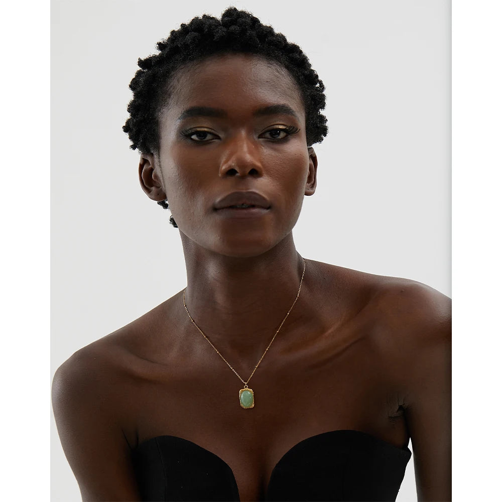 Isalene  Necklaces Aurora Gemstone Pendant Necklace