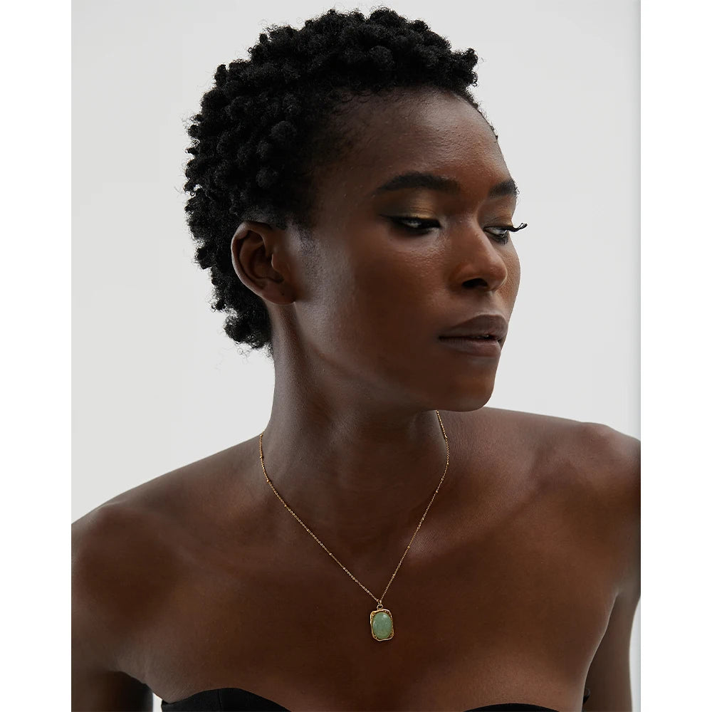 Isalene  Necklaces Aurora Gemstone Pendant Necklace