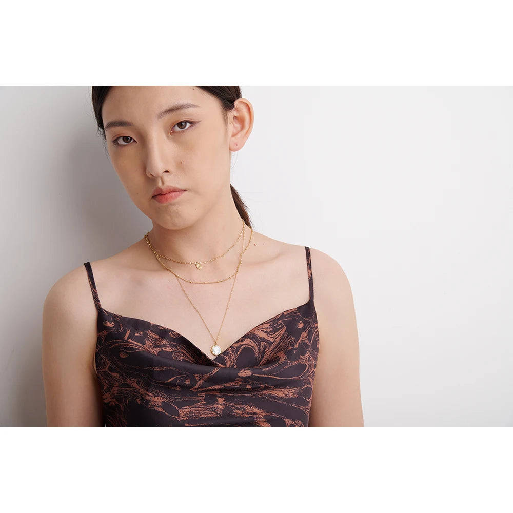 Isalene  Necklaces Aurora Layered Medallion Necklace