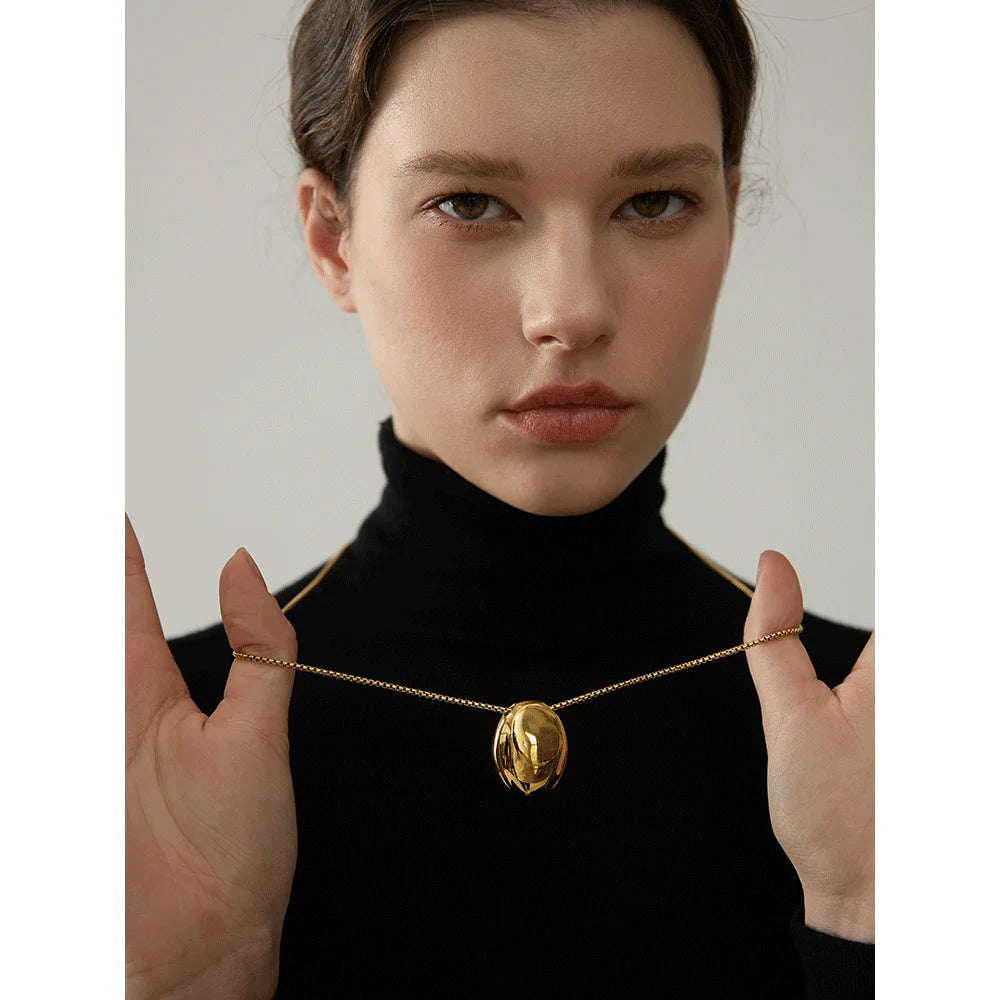 Isalene  Necklaces Aurora Oval Pendant Necklace