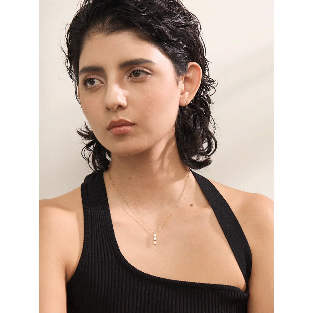 Isalene  Necklaces Aurora Triple Drop Necklace