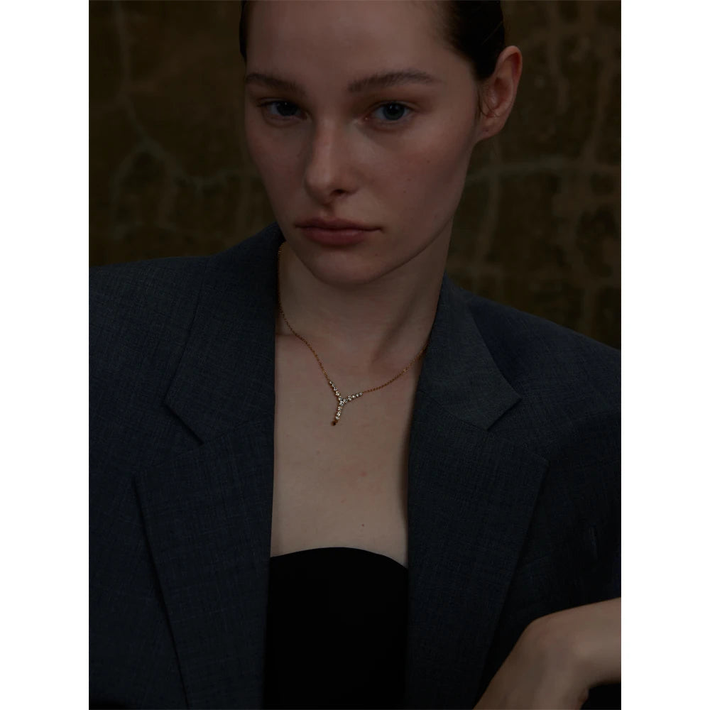 Isalene  Necklaces Celestine Crystal Necklace