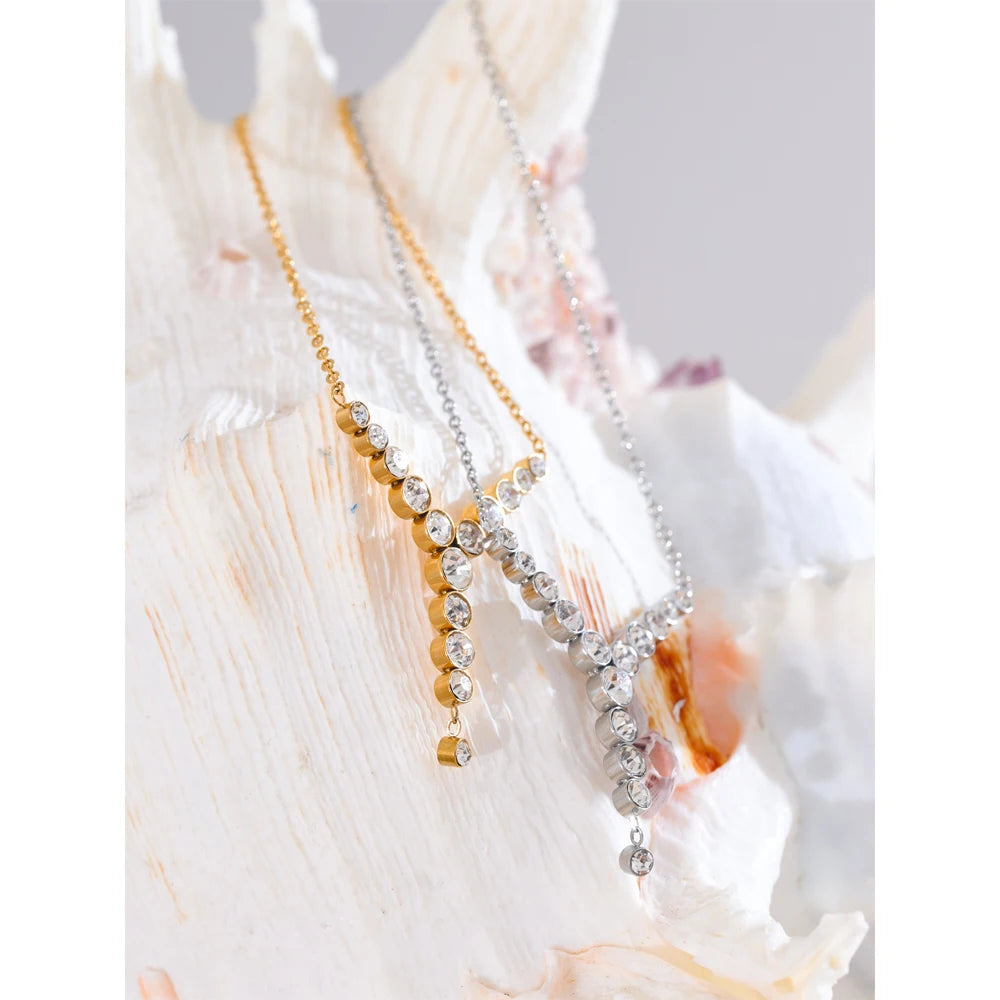 Isalene  Necklaces Celestine Crystal Necklace