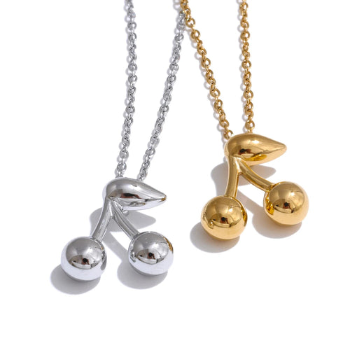 Isalene  Necklaces Cherry Charm Necklace