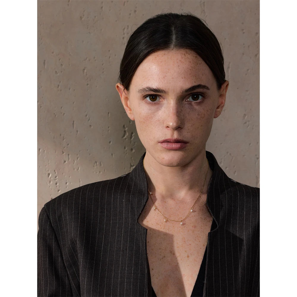 Isalene  Necklaces Dainty Pearl Drop Necklace