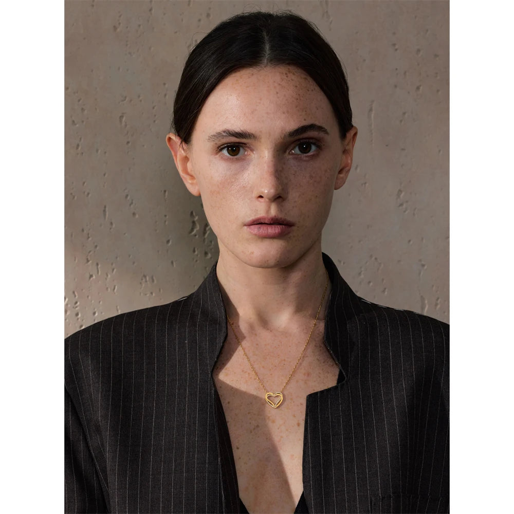 Isalene  Necklaces Evera Open Heart Necklace