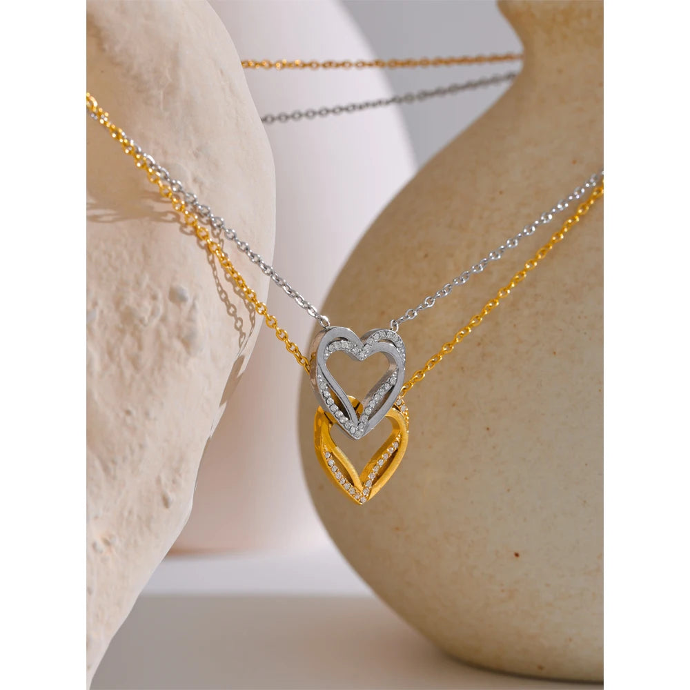 Isalene  Necklaces Evera Open Heart Necklace