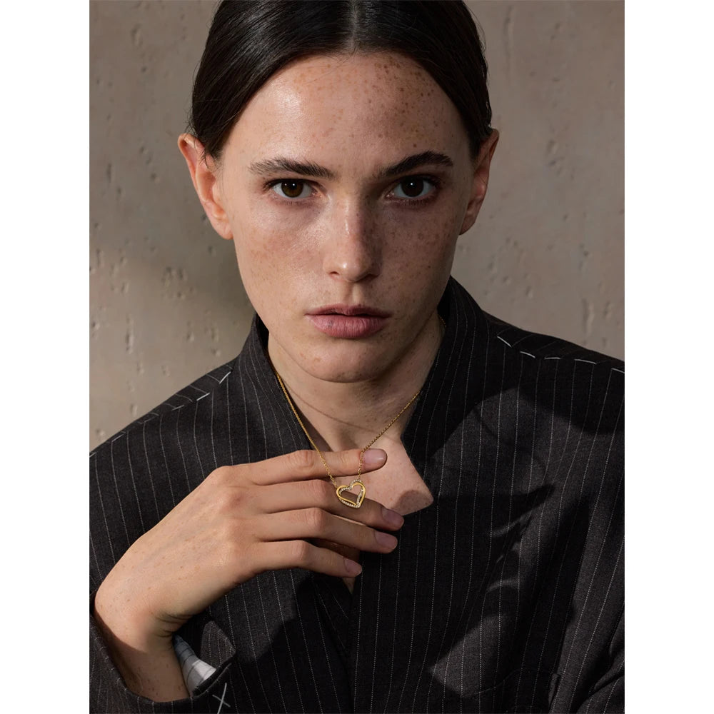 Isalene  Necklaces Evera Open Heart Necklace