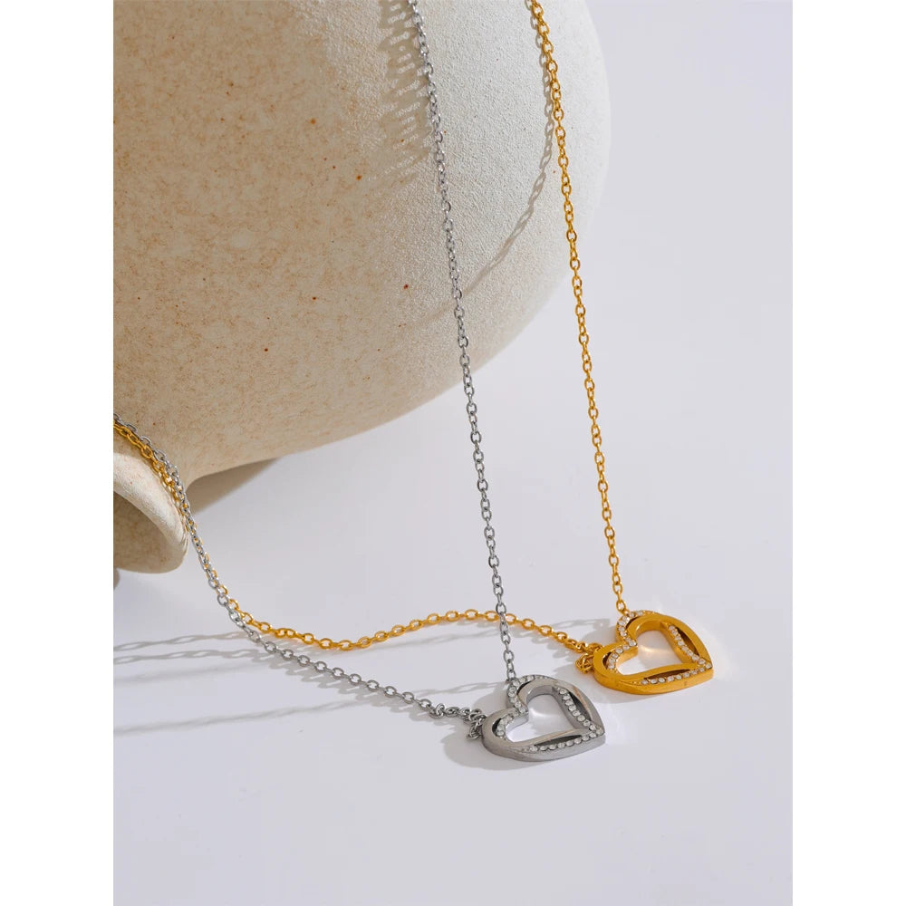 Isalene  Necklaces Evera Open Heart Necklace