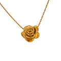 Isalene  Necklaces Gold Aurora Rose Pendant Necklace