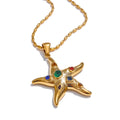 Isalene  Necklaces Gold Azure Starfish Pendant Necklace