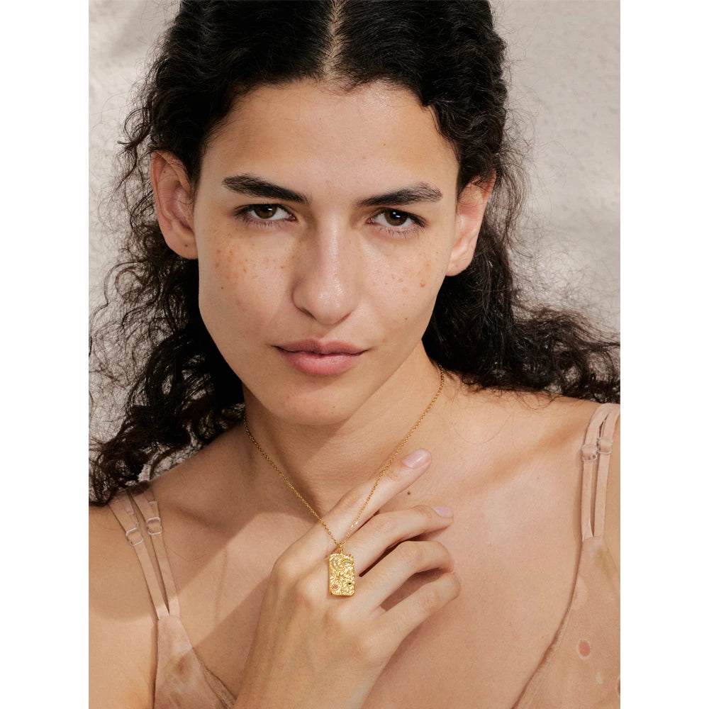 Isalene  Necklaces Gold Celestia Talisman Necklace