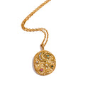Isalene  Necklaces Gold Celestial Aura Pendant Necklace