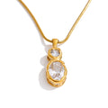 Isalene  Necklaces Gold Elara Pendant Necklace