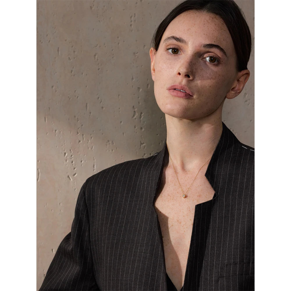 Isalene  Necklaces Gold Intention Cube Necklace