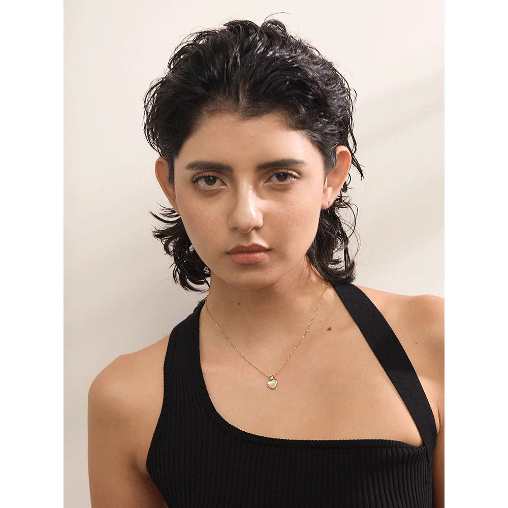 Isalene  Necklaces Gold Luminous Heart Pendant Necklace