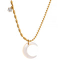 Isalene  Necklaces Gold Luna Crescent Necklace