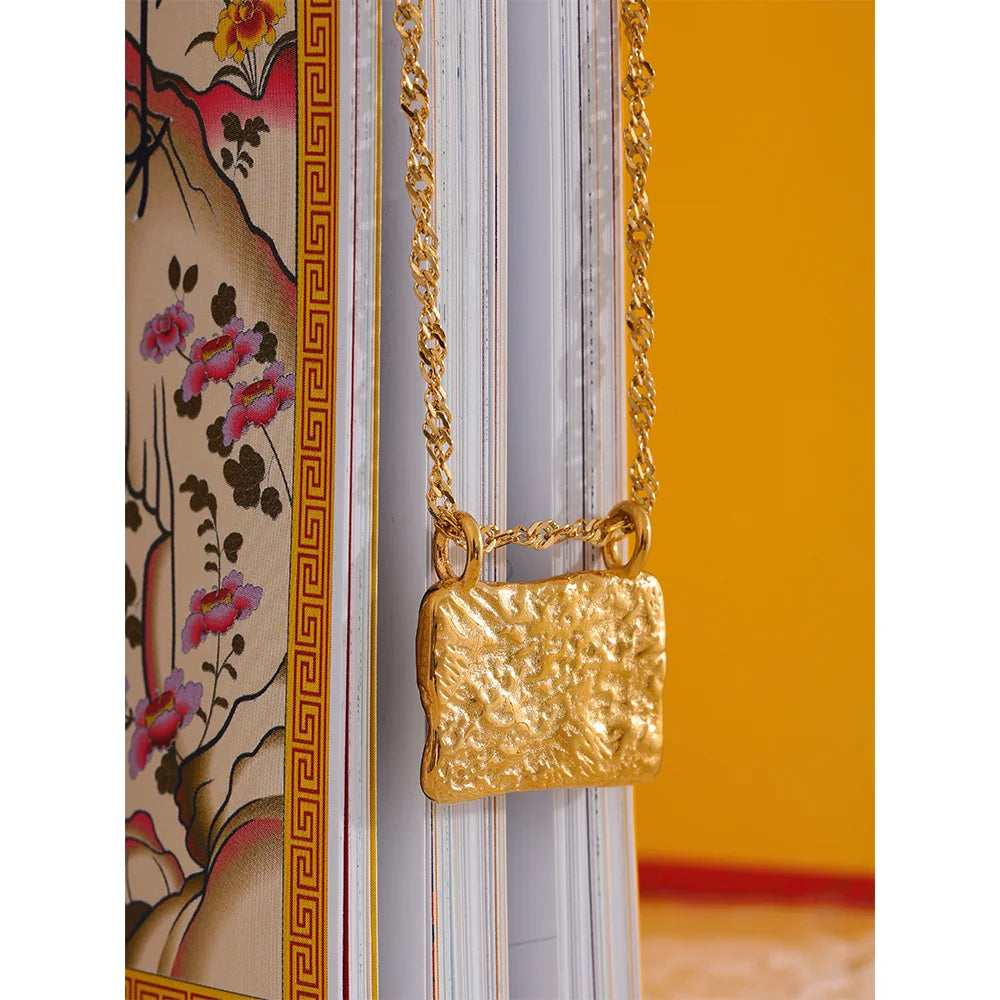 Isalene  Necklaces Gold Luna Eye Talisman Necklace