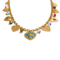 Isalene  Necklaces Gold Paloma Heart Charm Necklace