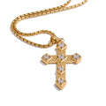 Isalene  Necklaces Gold Sienna Cross Necklace