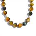 Isalene  Necklaces Gold Sienna Earth Bead Necklace
