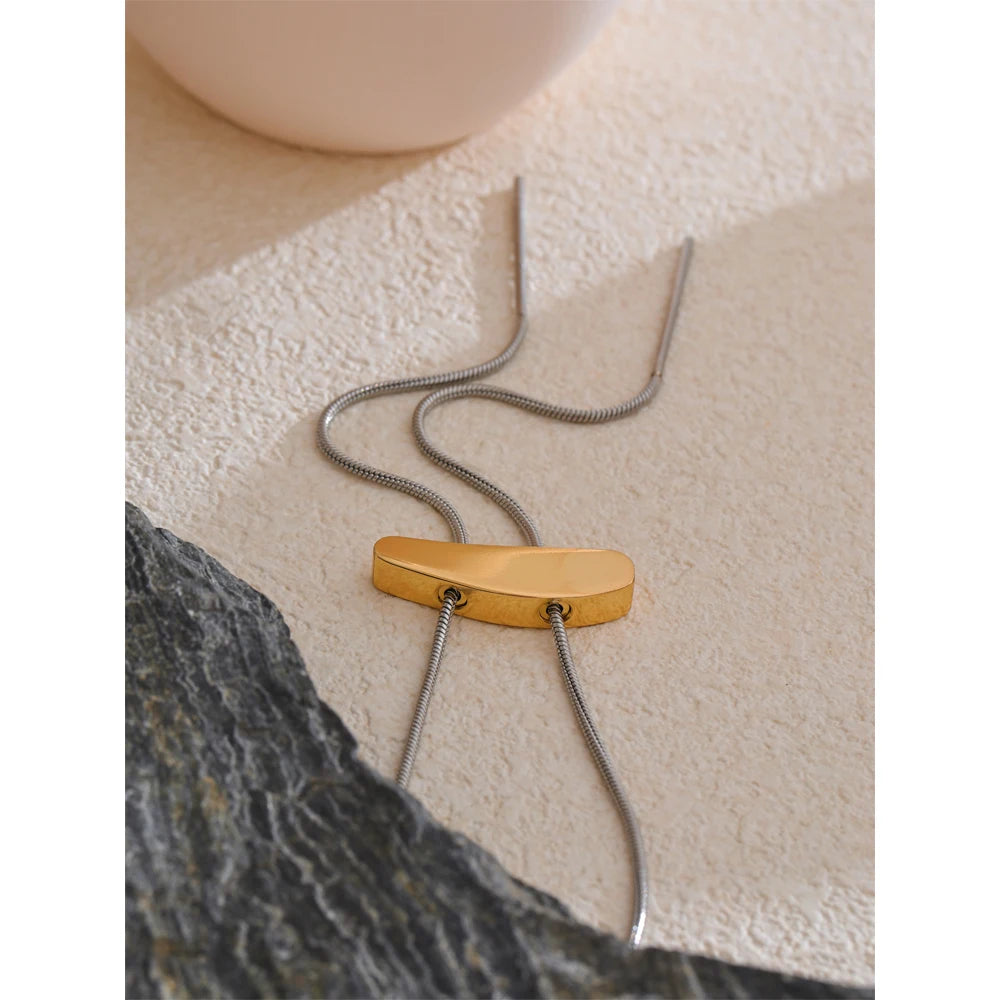 Isalene  Necklaces Gold & Silver Serpent Flow Necklace