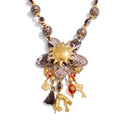 Isalene  Necklaces Gold Solar Relic Charm Necklace