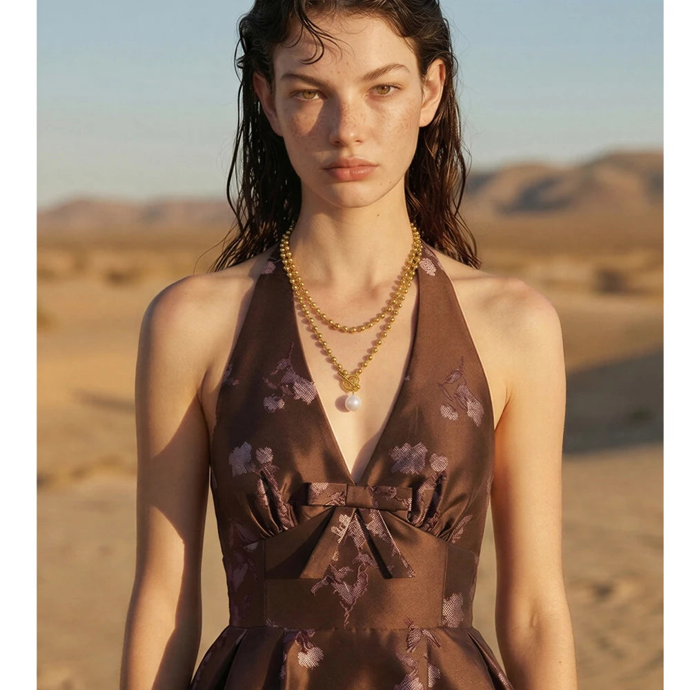 Isalene  Necklaces Isabella Pearl Toggle Necklace