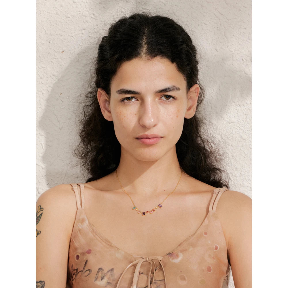 Isalene  Necklaces Lucienne Crystal Necklace