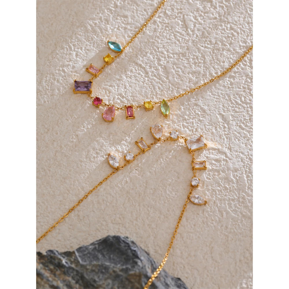 Isalene  Necklaces Lucienne Crystal Necklace
