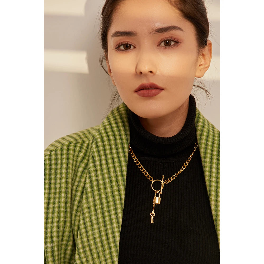 Isalene  Necklaces Luna Lock & Key Necklace