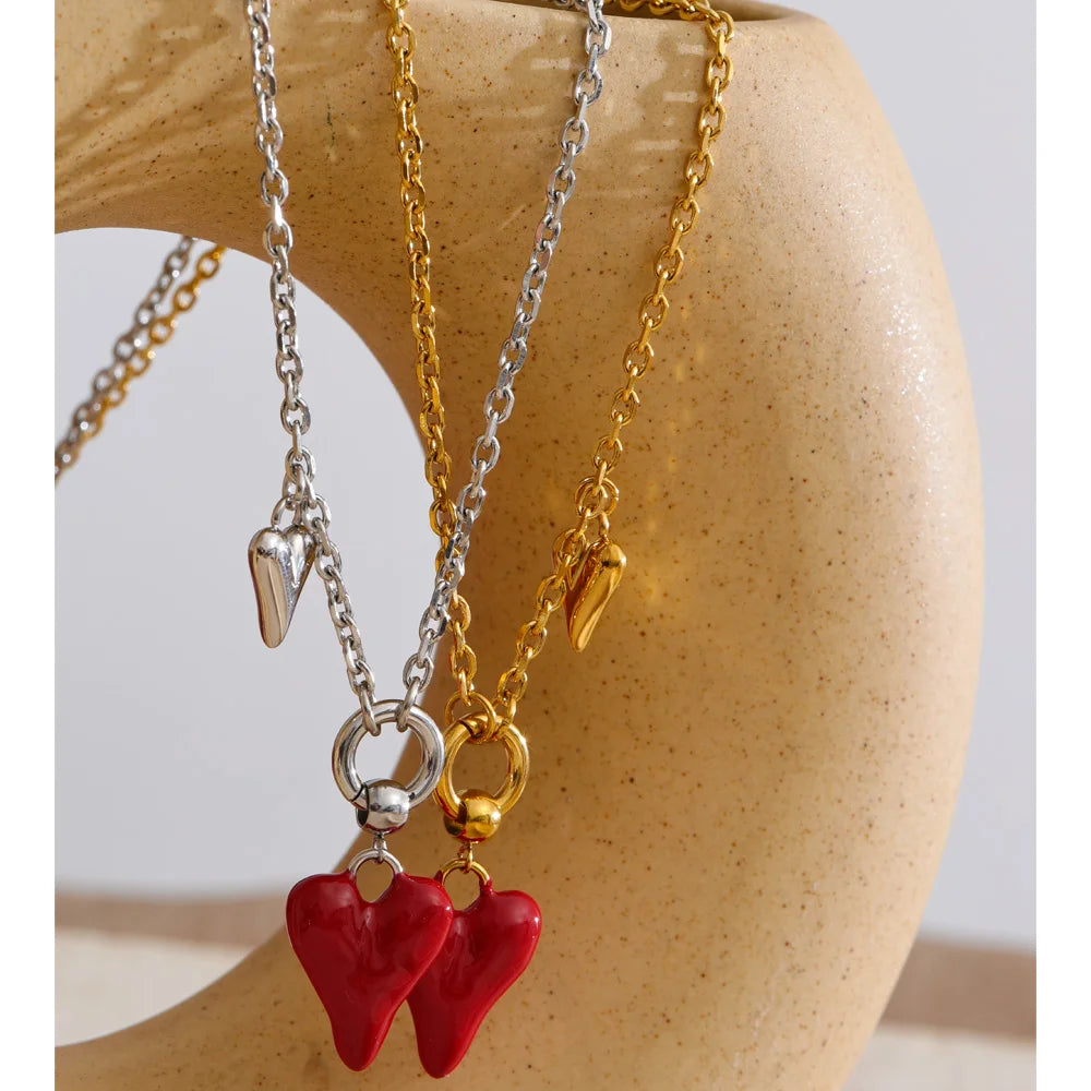 Isalene  Necklaces Rosalie Heart Charm Necklace
