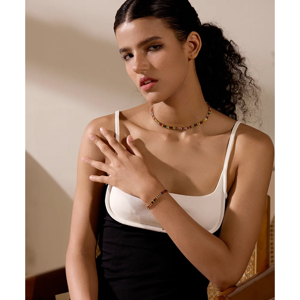 Isalene  Necklaces Sienna Tennis Necklace
