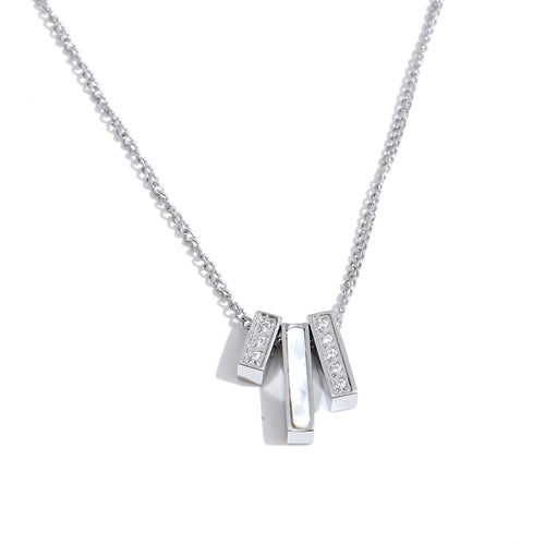 Isalene  Necklaces Silver Arden Trio Necklace