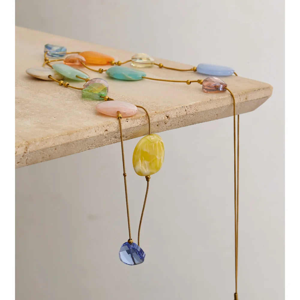 Isalene  Necklaces Sorbet Bead Necklace