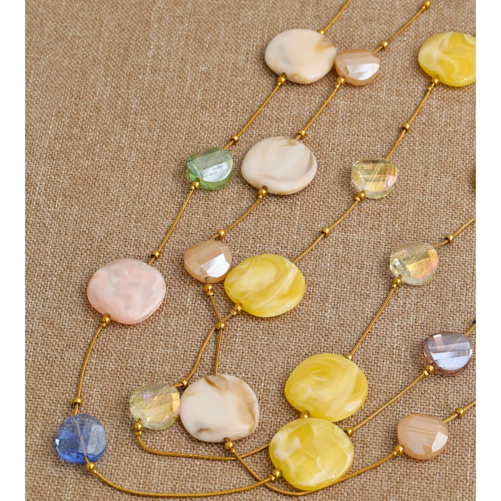 Isalene  Necklaces Sorbet Bead Necklace