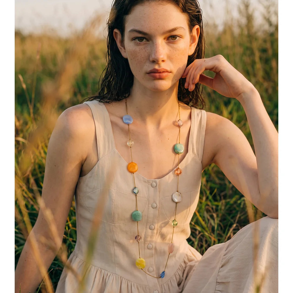 Isalene  Necklaces Sorbet Bead Necklace