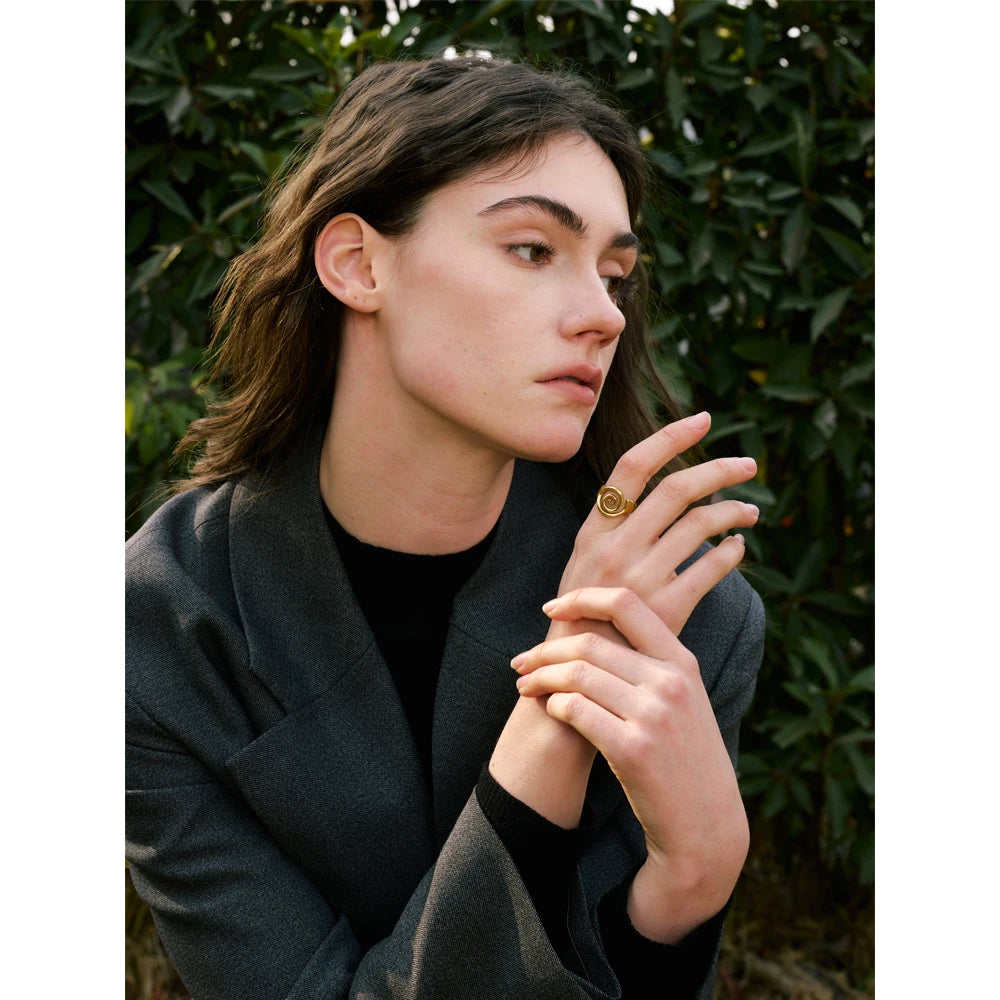 Isalene  Ring Aurelia Spiral Ring