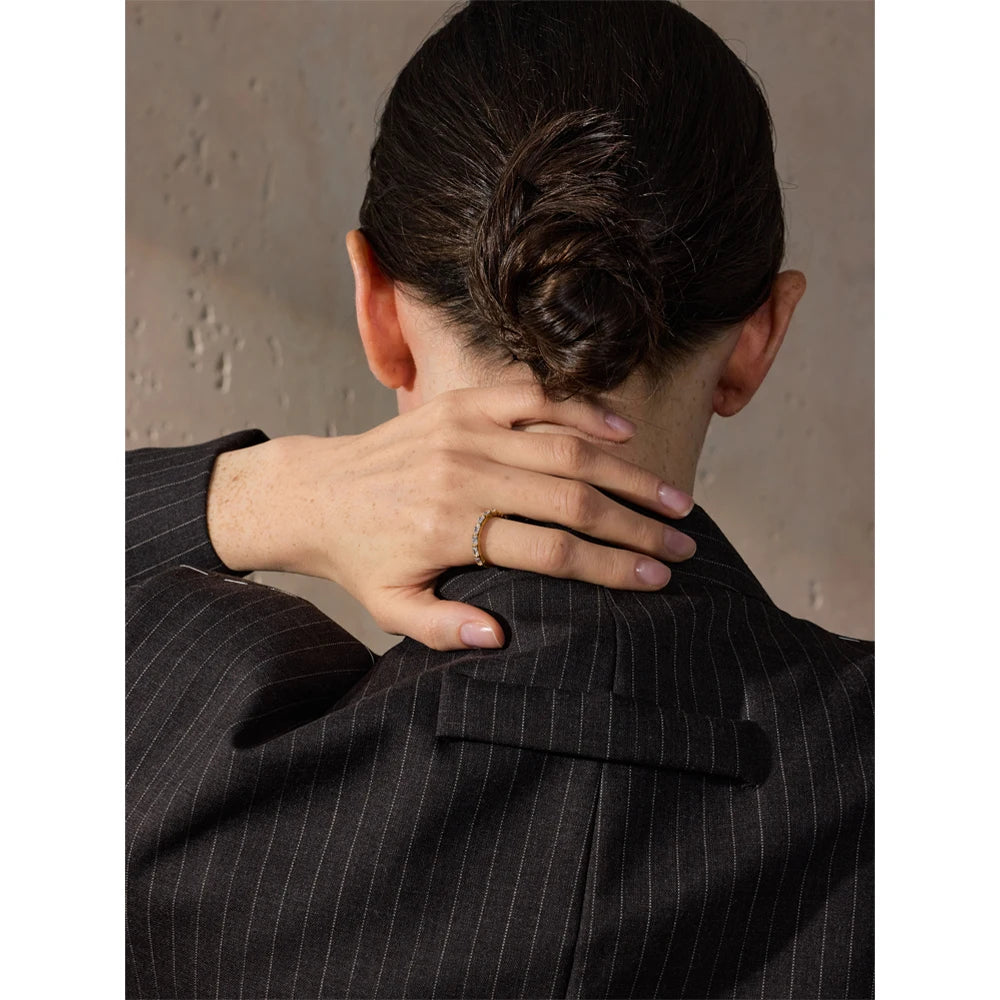 Isalene  Ring Aurora Baguette Eternity Band