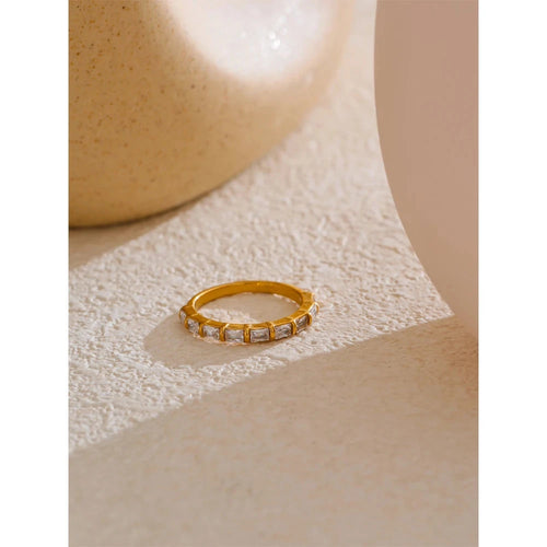 Isalene  Ring Aurora Baguette Eternity Band