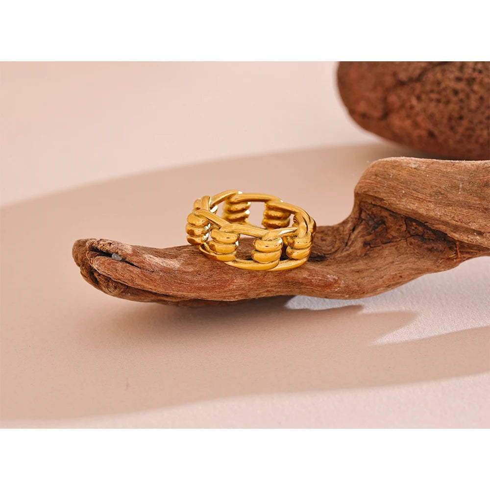 Isalene  Ring Aurora Bold Link Ring