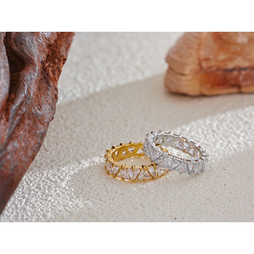 Isalene  Ring Aurora Crown Eternity Band