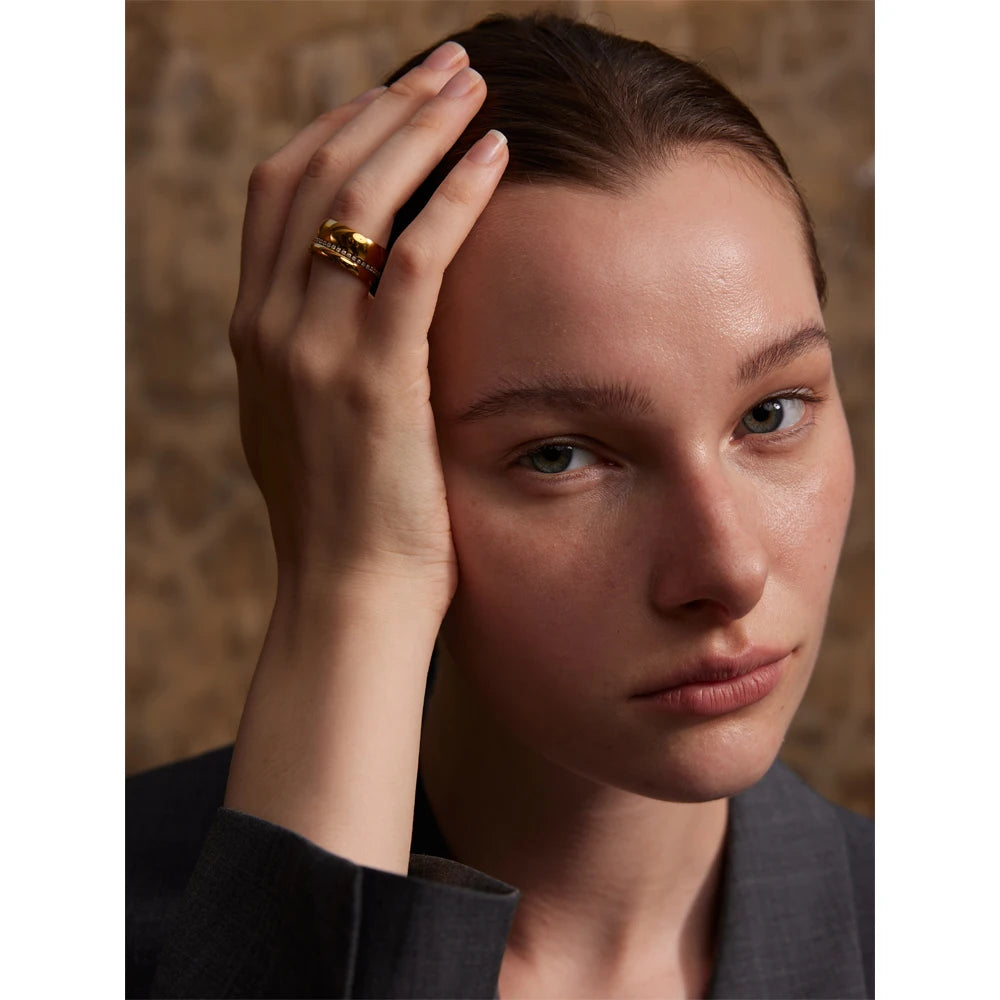 Isalene  Ring Auryn Dome Ring