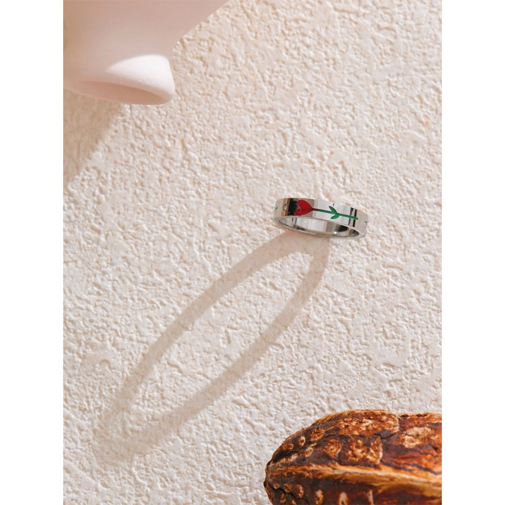 Isalene  Ring Bloom Heart Band