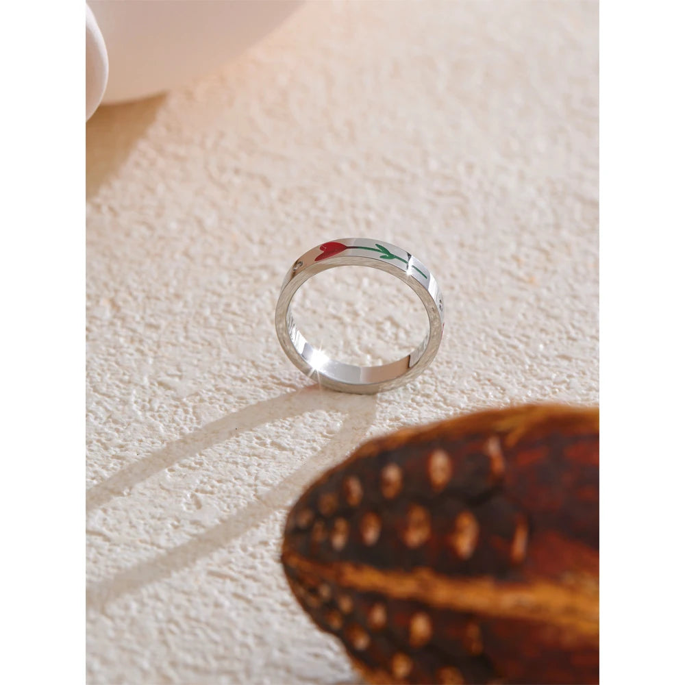 Isalene  Ring Bloom Heart Band
