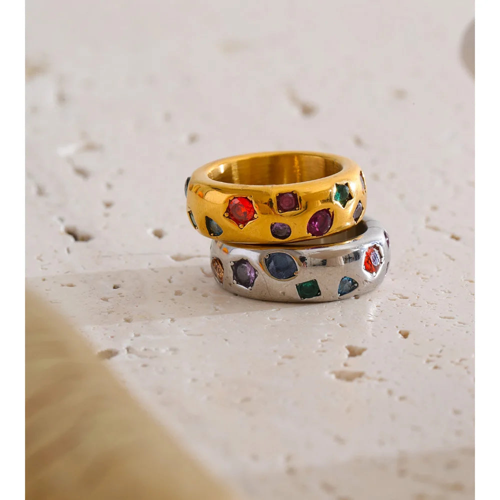 Isalene  Ring Color Prism Ring