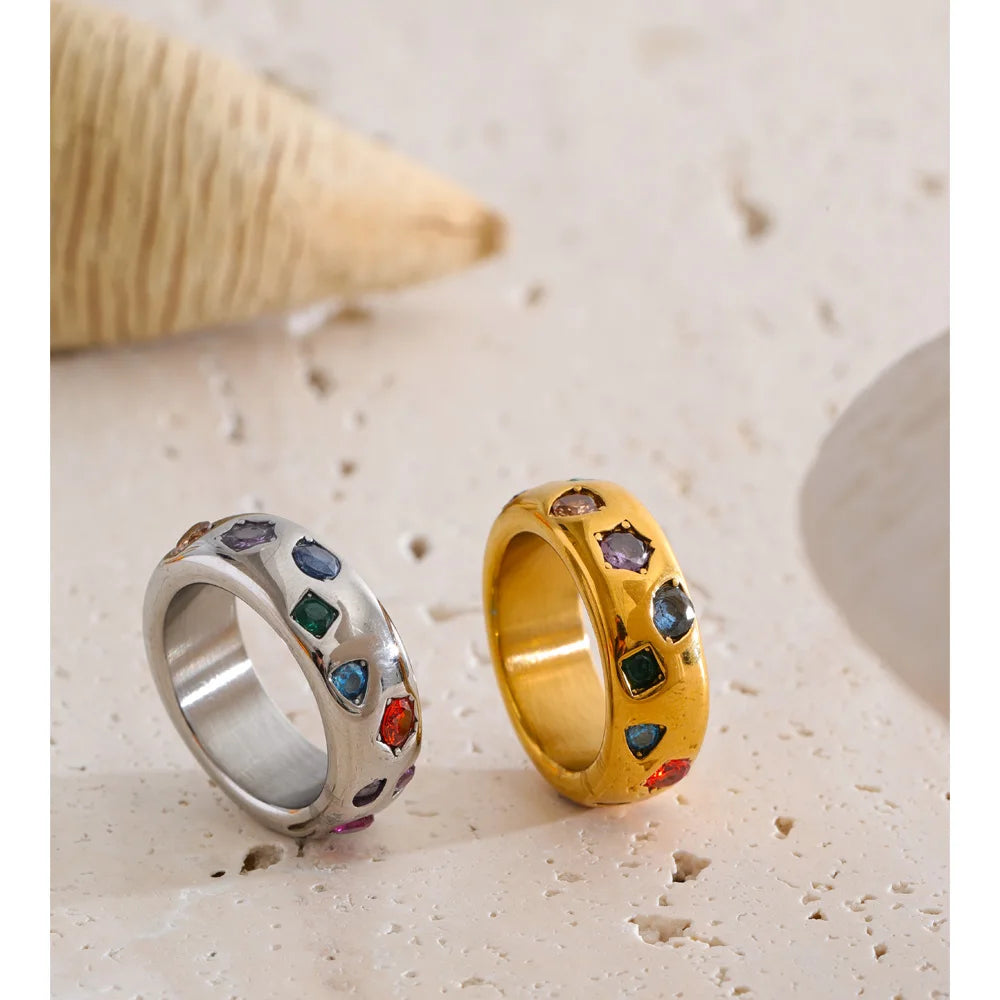 Isalene  Ring Color Prism Ring