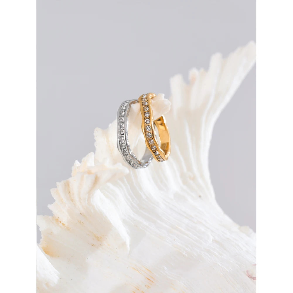 Isalene  Ring Elowen Wave Ring