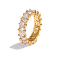 Isalene  Ring Gold / 6 Aurora Crown Eternity Band